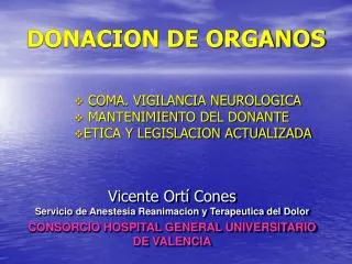 donacion de organos