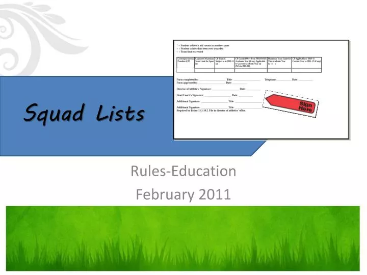 s quad lists