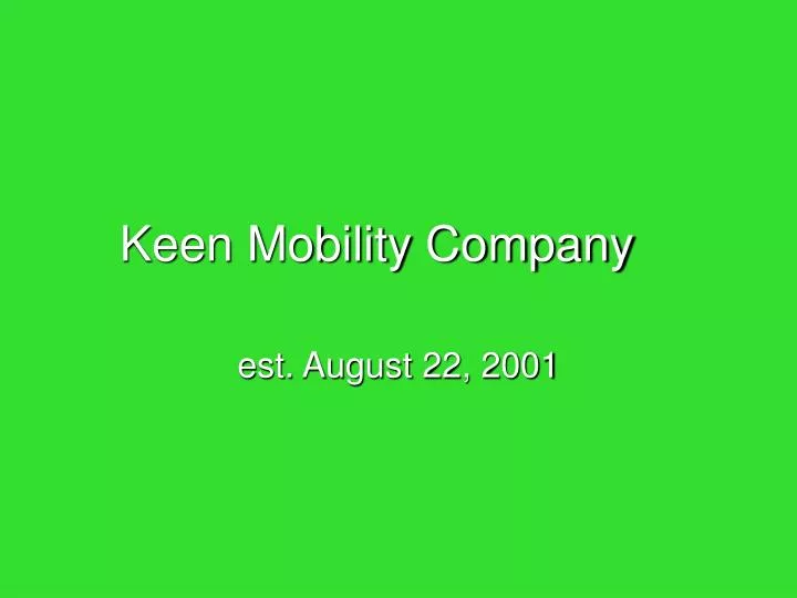 keen mobility company