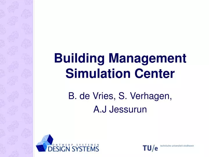 building management simulation center