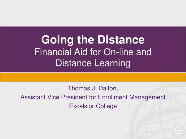 going the distance financial aid for on line and distance learning