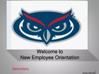 Welcome to New Employee Orientation