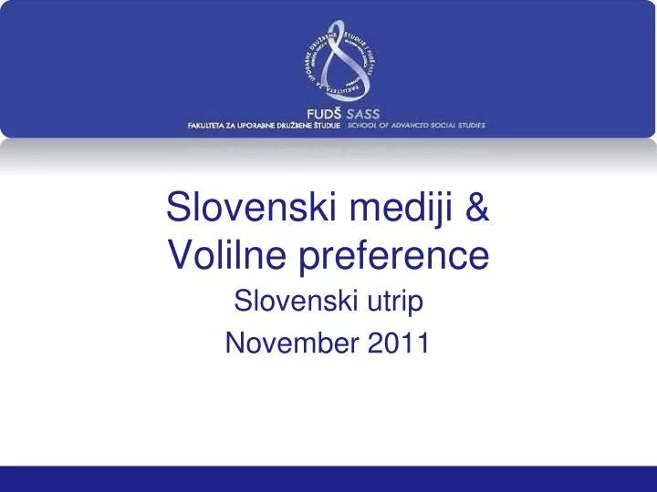 slovenski mediji volilne preference