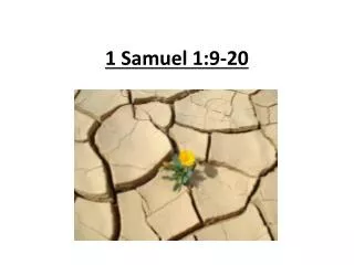 1 Samuel 1:9-20