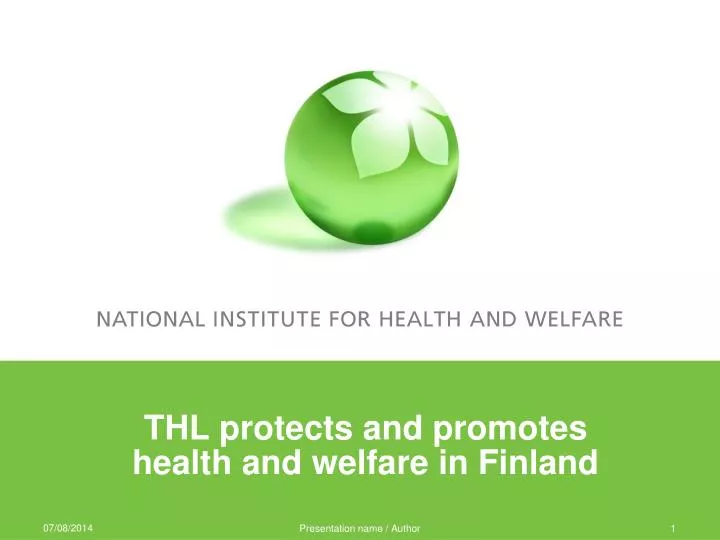 thl protects and promotes health and welfare in finland