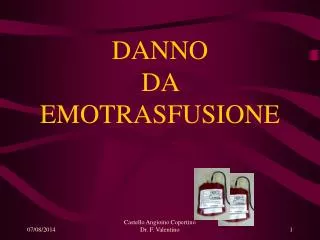danno da emotrasfusione
