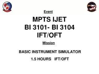 MPTS IJET BI 3101- BI 3104 IFT/OFT