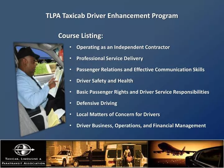 tlpa taxicab driver enhancement program