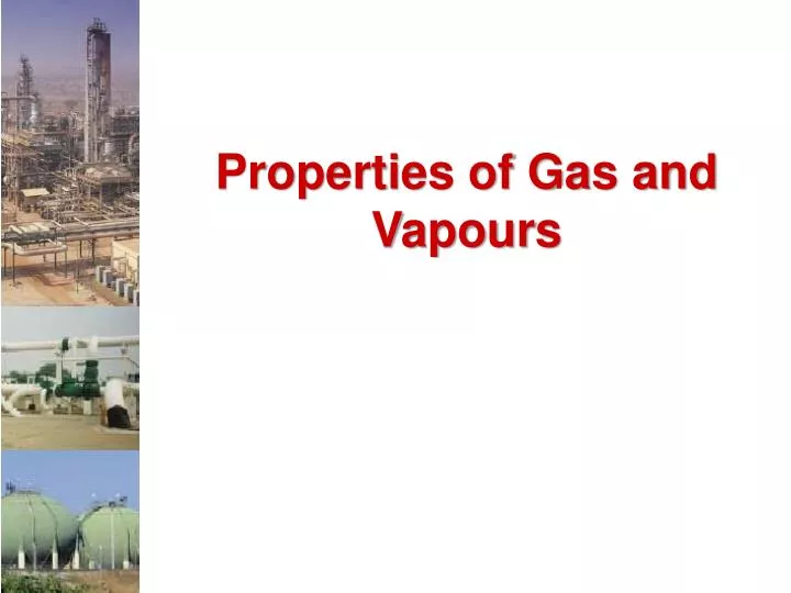 properties of gas and vapours