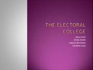 The Electoral College