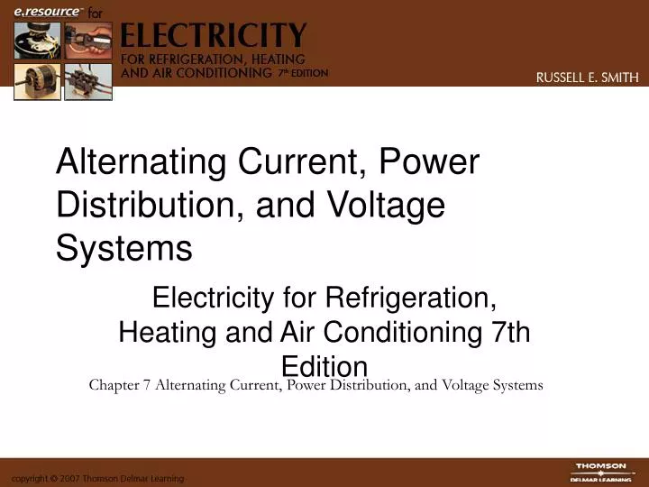 alternating current power distribution and voltage systems