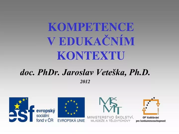 kompetence v eduka n m kontextu