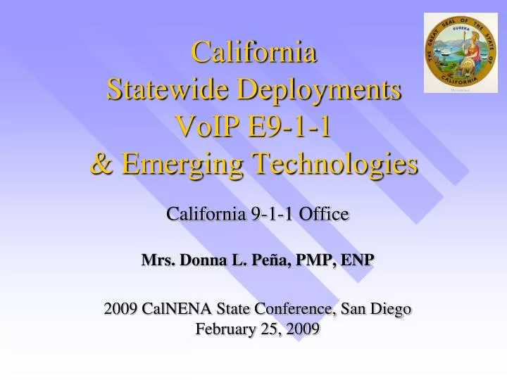 california statewide deployments voip e9 1 1 emerging technologies
