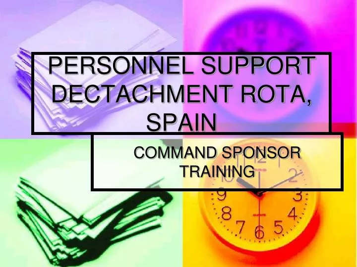personnel support dectachment rota spain