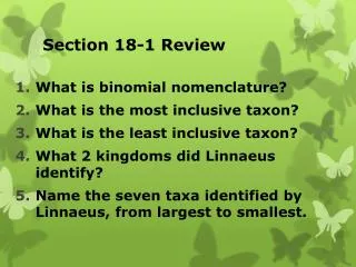 Section 18-1 Review