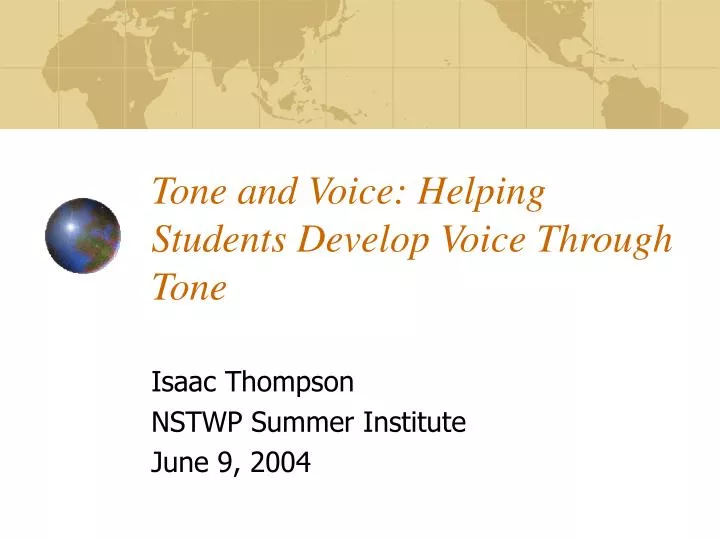 tone and voice helping students develop voice through tone