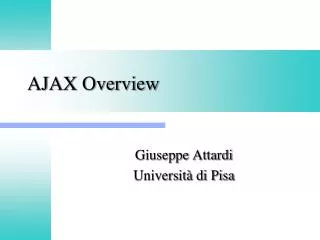 ajax overview