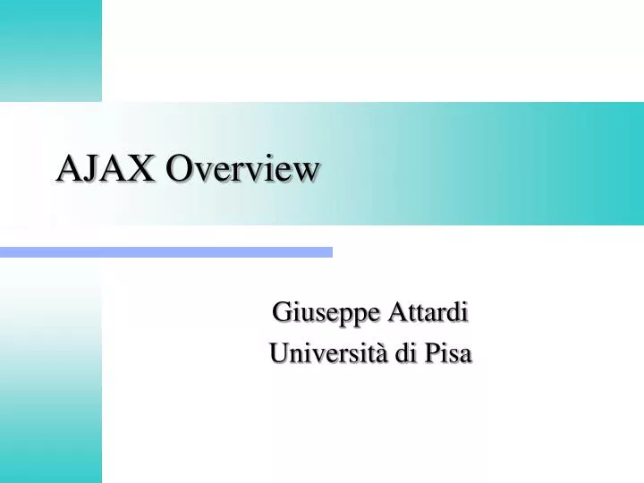 ajax overview