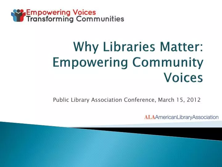 why libraries matter empowering community voices