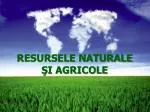 RESURSELE NATURALE ŞI AGRICOLE - slide 1