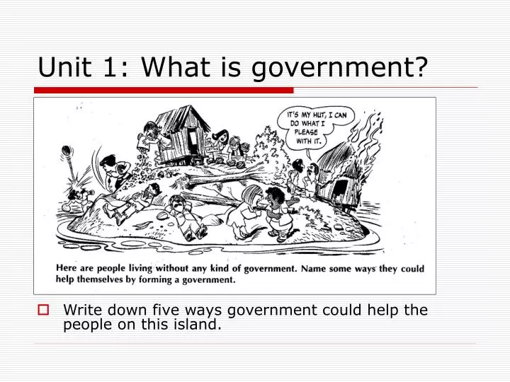 unit 1 what is government