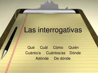 las interrogativas