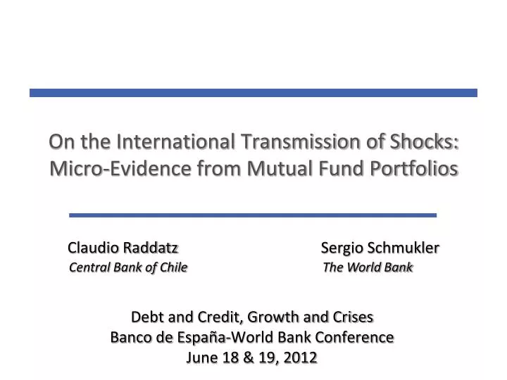on the international transmission of shocks micro evidence from mutual fund portfolios
