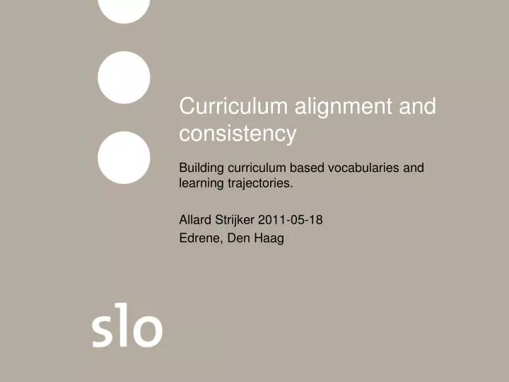 curriculum alignment and consistency