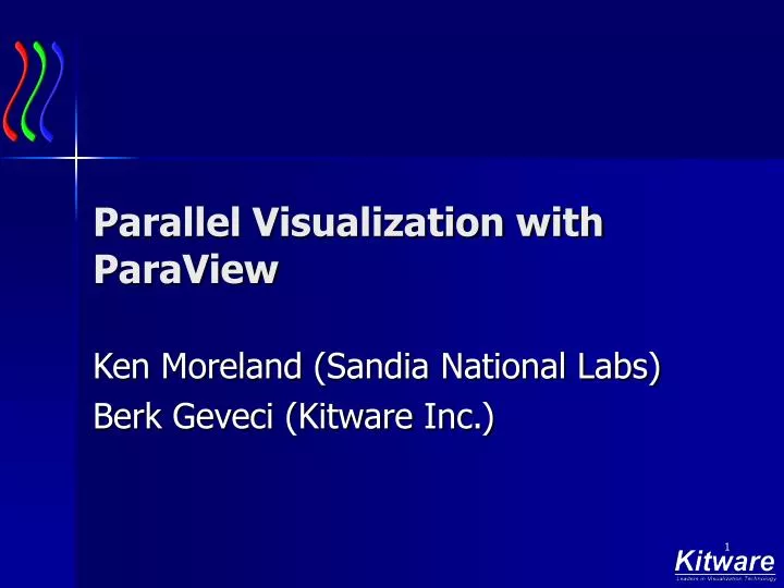 parallel visualization with paraview