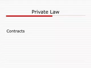 Private Law