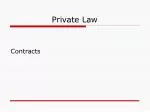 Private Law - slide 1