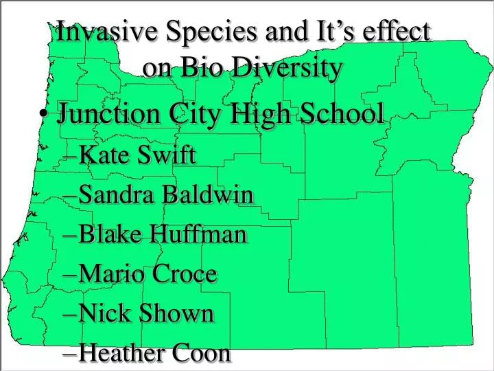 invasive species and it s effect on bio diversity