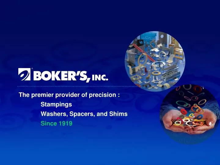 the premier provider of precision stampings washers spacers and shims since 1919