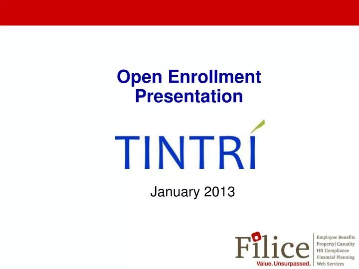 PPT Open Enrollment Presentation PowerPoint Presentation free