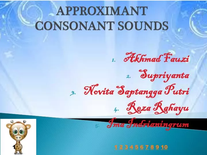 approximant consonant sounds