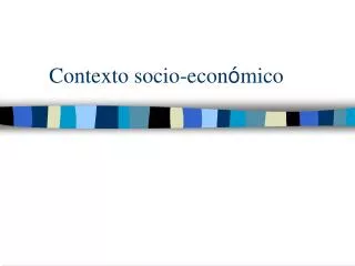 contexto socio econ mico