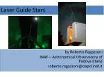 Laser Guide Stars - slide 1