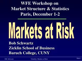 Markets at Risk