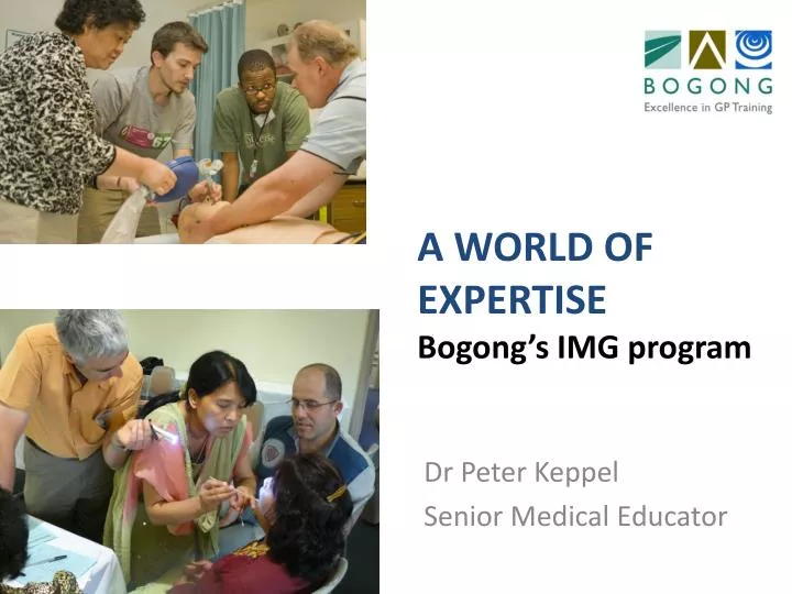 a world of expertise bogong s img program