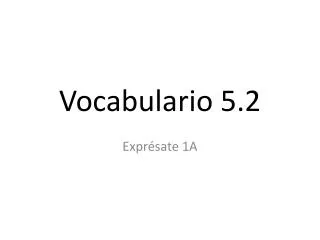 vocabulario 5 2