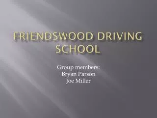 Friendswood Driving school