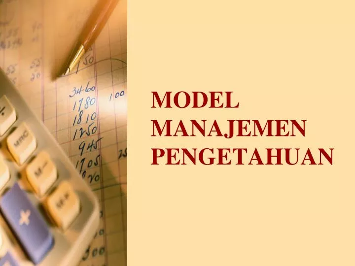 model manajemen pengetahuan