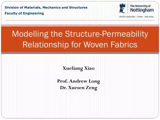 Modelling the Structure-Permeability Relationship for Woven Fabrics