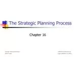 The Strategic Planning Process - slide 1