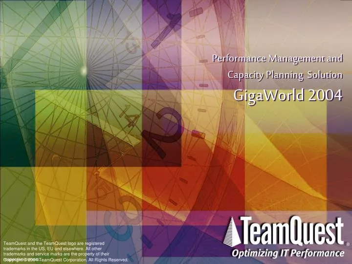 performance management and capacity planning solution gigaworld 2004