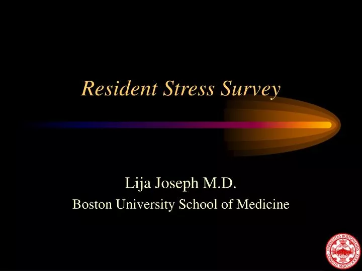 resident stress survey