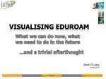 Visualising eduroam - slide 1