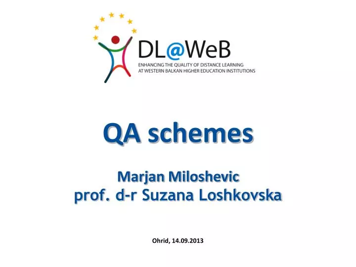 qa schemes marjan miloshevic prof d r suzana loshkovska