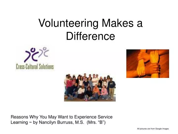 volunteering makes a difference