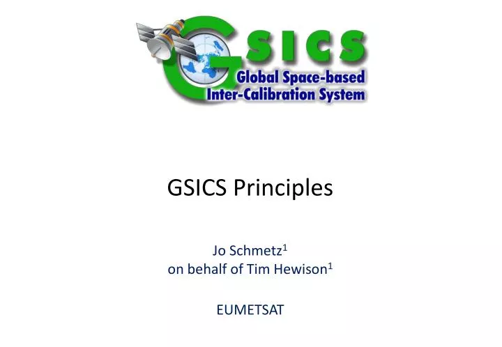 gsics principles